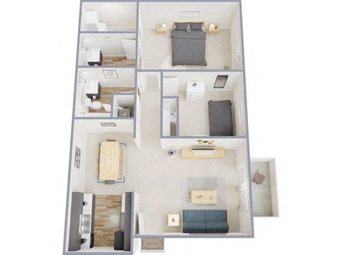The Apollo I Floor Plan at The Apex, Ohio